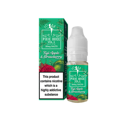 Fuji Apple Strawberry E-Liquid Nicotine Salt By Pixie Juice Vol. 2 10ml - Vapestore Direct