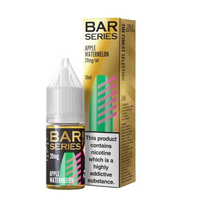 Apple Watermelon GOLD EDITION E-Liquid Nicotine Salt By Bar Series 10ml - Vapestore Direct