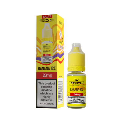 Banana Ice E-Liquid Nicotine Salt By SKE Crystal V2 10ml - Vapestore Direct