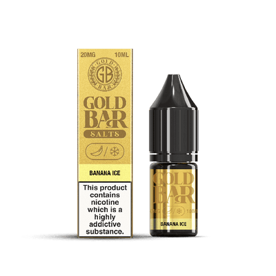 Banana Ice E-Liquid Nicotine Salt By Gold Bar 10ml - Vapestore Direct