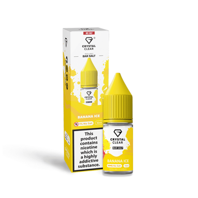 Banana Ice E-Liquid Nicotine Bar Salt By Crystal Clear 10ml - Vapestore Direct