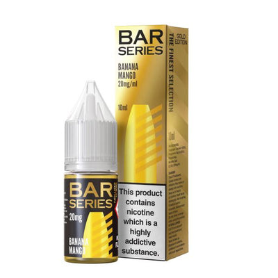 Banana Mango GOLD EDITION E-Liquid Nicotine Salt By Bar Series 10ml - Vapestore Direct