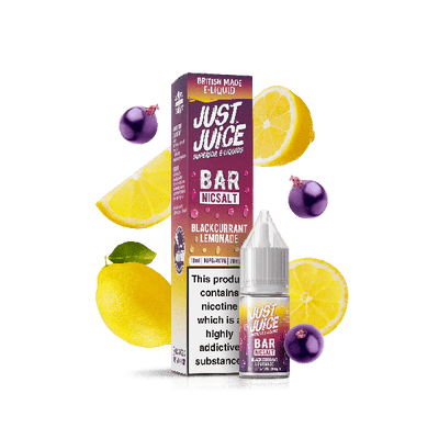 Blackcurrant Lemonade Bar Range E-Liquid Nicotine Salt By Just Juice 10ml - Vapestore Direct