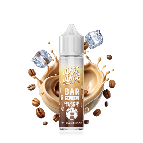 Iced Caramel Macchiato E-Liquid Bar Shortfill By Just Juice 40ml - Vapestore Direct