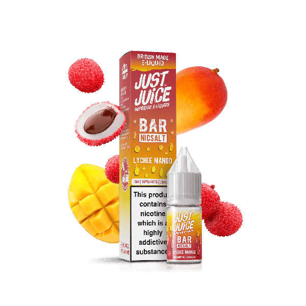 Lychee Mango Bar Range E-Liquid Nicotine Salt By Just Juice 10ml - Vapestore Direct