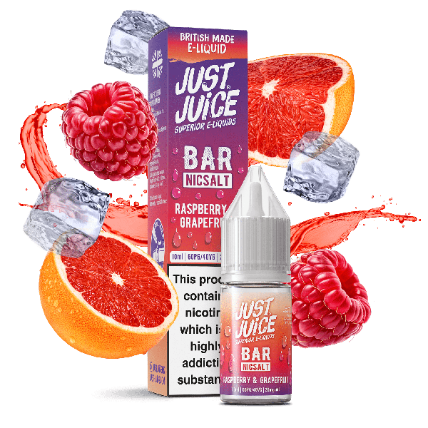 Just Juice Bar Range Raspberry & Grapefruit Nicotine Salt - Vapestore Direct