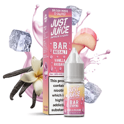 Just Juice Bar Range Vanilla Rhubarb Nicotine Salt - Vapestore Direct