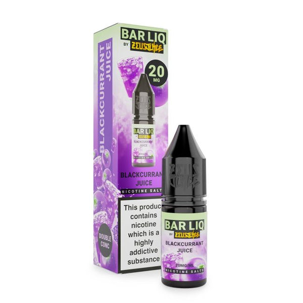 Blackcurrant Juice BAR LIQ E-Liquid Nicotine Salt By Zeus Juice 10ml - vapestore Direct