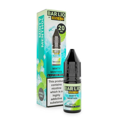 Minty Menthol BAR LIQ E-Liquid Nicotine Salt By Zeus Juice 10ml - Vapestore Direct