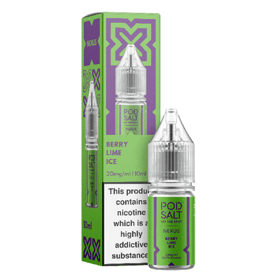 Berry Lime Ice NEXUS E-Liquid Nicotine Salt By Pod Salt 10ml - Vapestore Direct