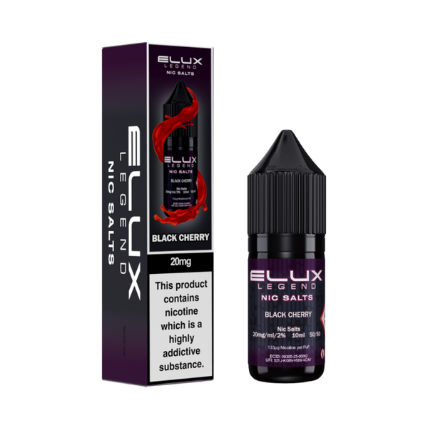 Black Cherry E-Liquid Nicotine Salt By Elux Legend 10ml - Vapestore Direct