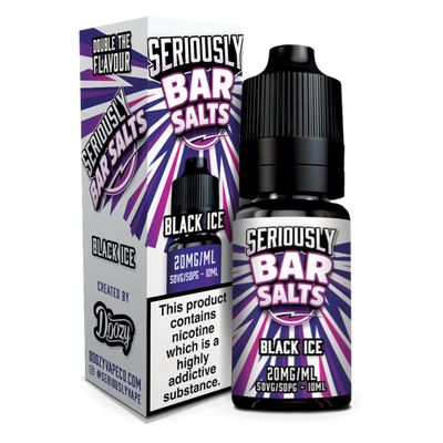 Black Ice Seriously Bar Salts E-Liquid Nicotine Salt By Doozy Vape 10ml - Vapestore Direct
