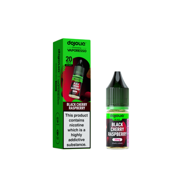 Black Cherry Raspberry DOJOLIQ E-Liquid Nicotine Salt By Vaporesso 10ml - Vapestore Direct