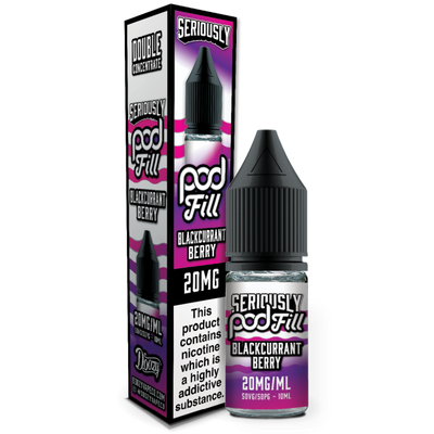 Blackcurrant Berry Seriously Pod Fill E-Liquid Nicotine Salt By Doozy 10ml - Vapestore Direct
