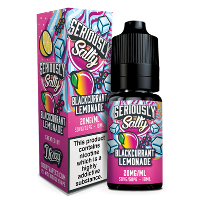 Blackcurrant Lemonade Seriously Salty E-Liquid Nicotine Salt By Doozy Vape 10ml - Vapestore Direct