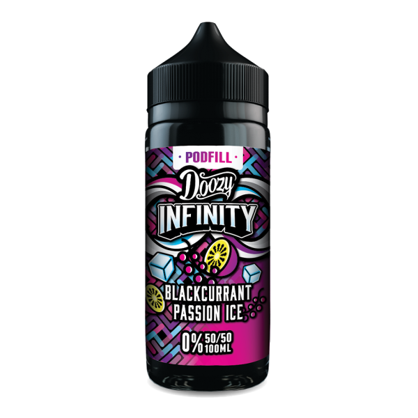 Blackcurrant Passion Ice INFINITY Podfill E-Liquid Shortfill By Doozy Vape 100ml - Vapestore Direct