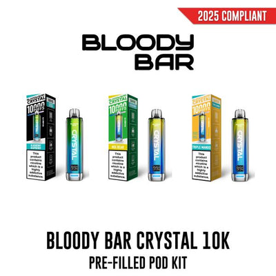 Bloody Mary Bloody Bar Crystal 10K Puff Pre-Filled Pod Kit 20mg