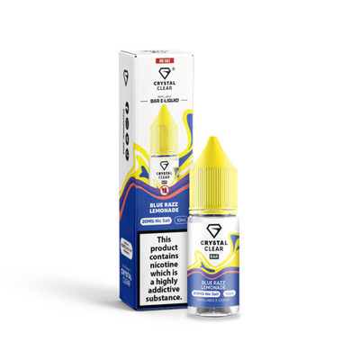 Blue Razz Lemonade E-Liquid Nicotine Bar Salt By Crystal Clear 10ml - Vapestore Direct