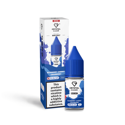 Blueberry Cherry Cranberry E-Liquid Nicotine Bar Salt By Crystal Clear 10ml - Vapestore Direct