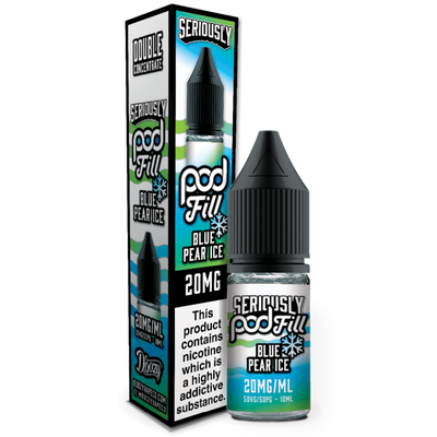 Blue Pear Ice Seriously Pod Fill E-Liquid Nicotine Salt By Doozy 10ml - Vapestore Direct