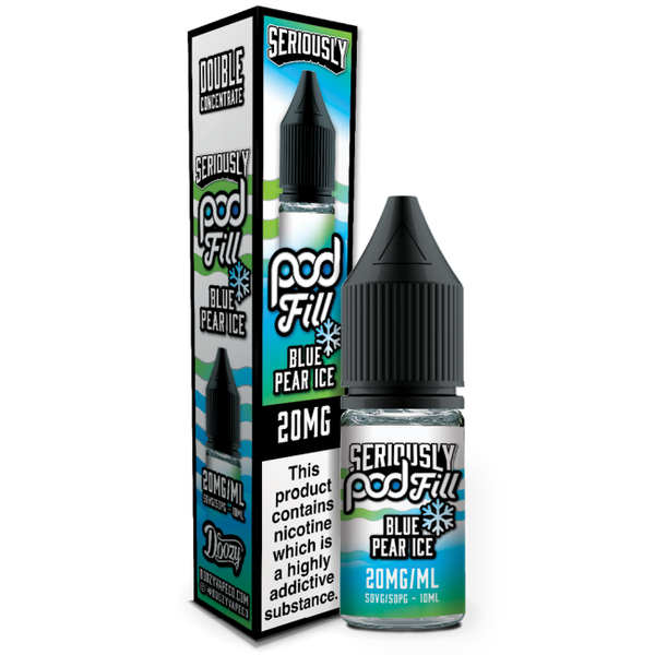 Blue Pear Ice Seriously Pod Fill E-Liquid Nicotine Salt By Doozy 10ml - Vapestore Direct