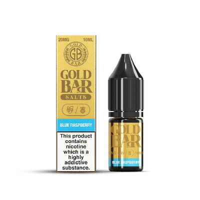 Blue Raspberry E-Liquid Nicotine Salt By Gold Bar 10ml - Vapestore Direct