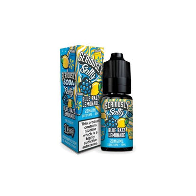 Blue Razz Lemonade Seriously Soda Salty E-Liquid Nicotine Salt By Doozy Vape 10ml - Vapestore Direct