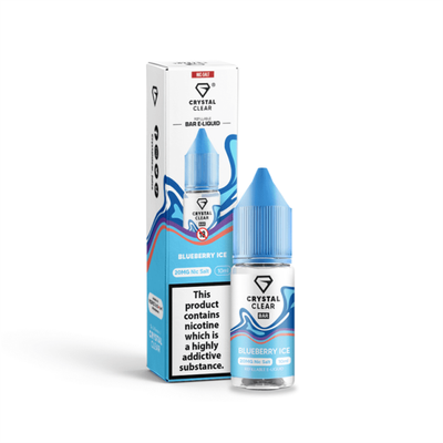 Blueberry Ice E-Liquid Nicotine Bar Salt By Crystal Clear 10ml - Vapestore Direct