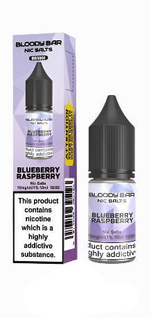 Blueberry Raspberry E-Liquid Nicotine Salt By Bloody Bar 10ml - Vapestore Direct