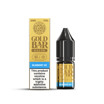 Blueberry Ice E-Liquid Nicotine Salt By Gold Bar 10ml - Vapestore Direct