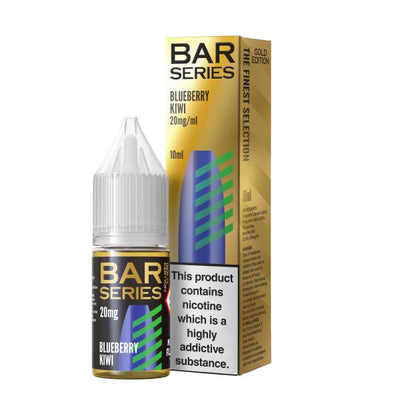 Blueberry Kiwi GOLD EDITION E-Liquid Nicotine Salt By Bar Series 10ml - Vapestore Direct
