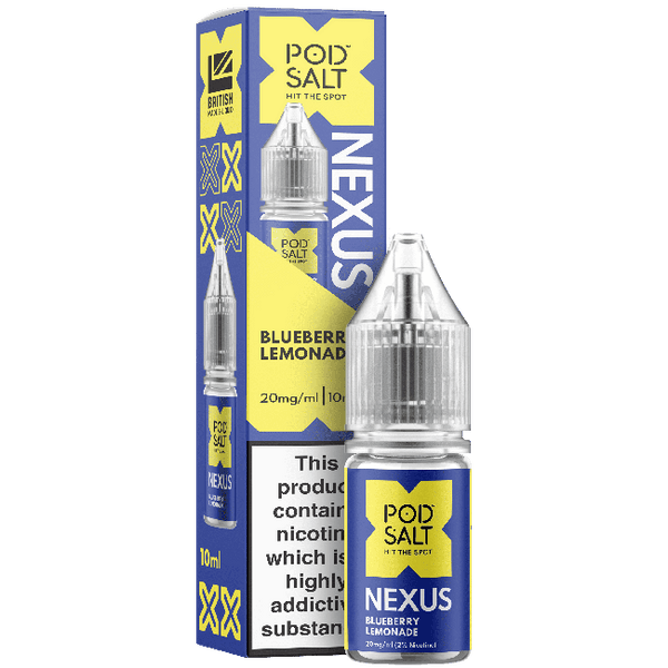 Blueberry Lemonade NEXUS E-Liquid Nicotine Salt By Pod Salt 10ml - Vapestore Direct