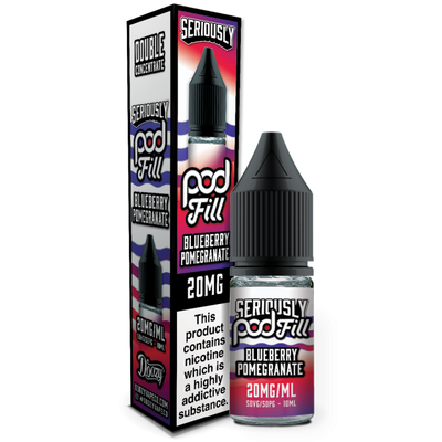 Blueberry Pomegranate Seriously Pod Fill E-Liquid Nicotine Salt By Doozy 10ml - Vapestore Direct