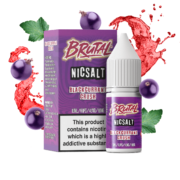 Blackcurrant Crush BRUTAL DRINKS E-Liquid Nicotine Salt By Just Juice 10ml - Vapestore Direct