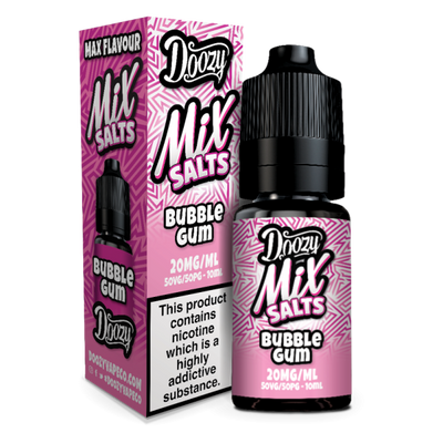 Bubblegum E-Liquid Nicotine Mix Salts By Doozy Vape 10ml - Vapestore Direct