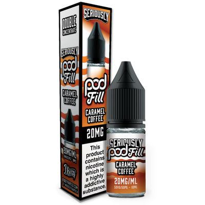 Caramel Coffee Seriously Pod Fill E-Liquid Nicotine Salt By Doozy 10ml