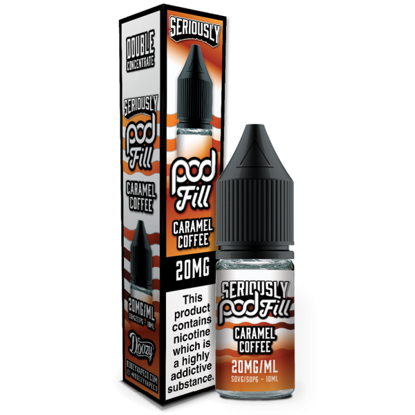 Caramel Coffee Seriously Pod Fill E-Liquid Nicotine Salt By Doozy 10ml