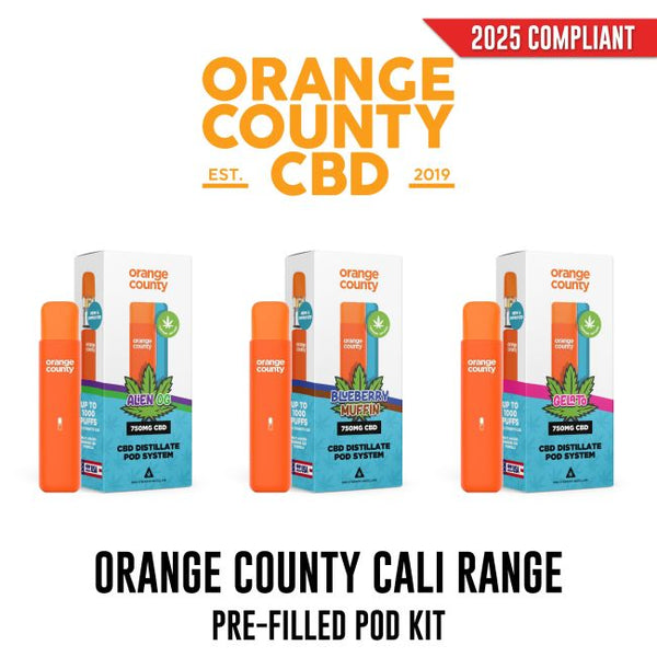 Orange County CBD Cali Range Pre-Filled Pod Kit 750mg - Vapestore Direct