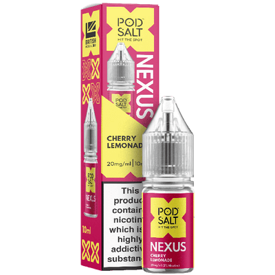 Cherry Lemonade NEXUS E-Liquid Nicotine Salt By Pod Salt 10ml - Vapestore Direct