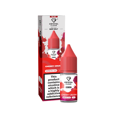 Cherry Crush E-Liquid Nicotine Bar Salt By Crystal Clear 10ml - Vapestore Direct