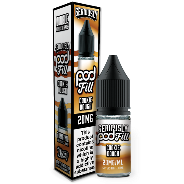 Cookie Dough Seriously Pod Fill E-Liquid Nicotine Salt By Doozy 10ml - Vapestore Direct