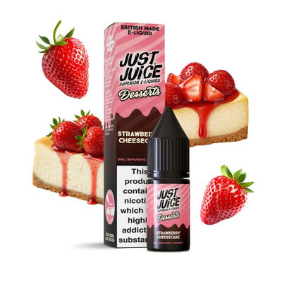 Strawberry Cheesecake Dessert Salts E-Liquid Nicotine Salt By Just Juice 10ml - Vapestore Direct