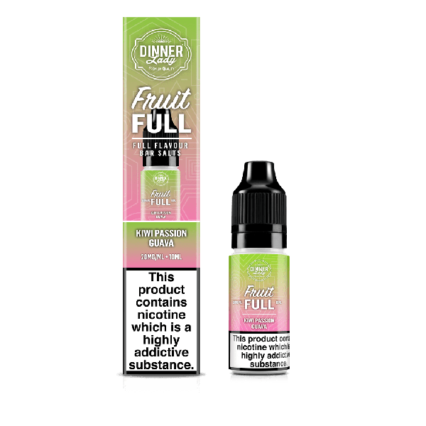 Kiwi Passion Guava Fruit Full Bar Salts Nicotine Salts By Dinner Lady - Vapestore Direct