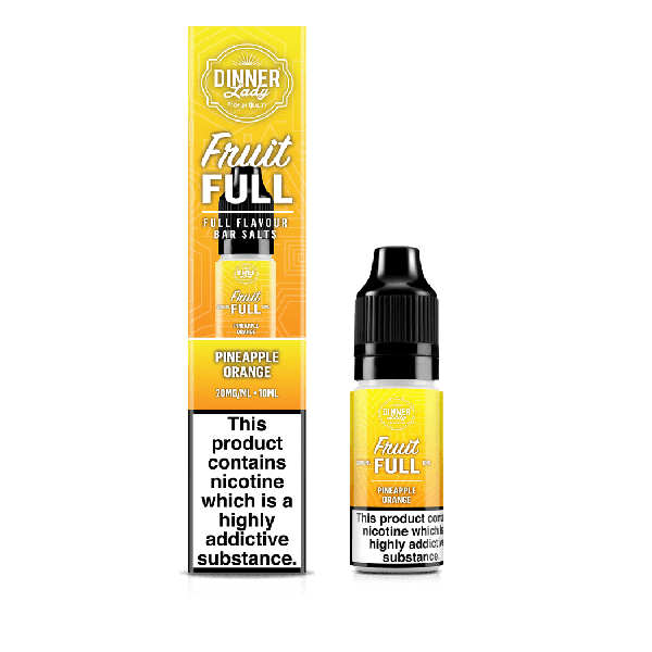 Pineapple Orange FRUIT FULL Bar Salts E-Liquid Nicotine Salt By Dinner Lady 10ml - Vapestore Direct