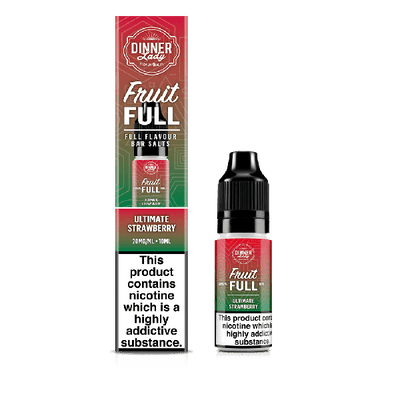 Ultimate Strawberry Fruit Full Bar Salts Nicotine Salt By Dinner Lady - Vapestore Direct