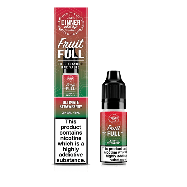 Ultimate Strawberry Fruit Full Bar Salts Nicotine Salt By Dinner Lady - Vapestore Direct