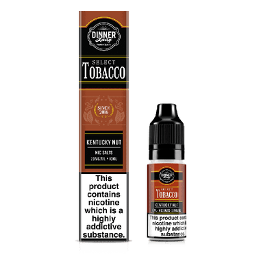 Mentucky Nut Select Tobacco Bar SaltNicotine Salt By Dinner Lady - Vapestore Direct