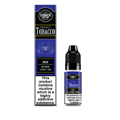 Rich Select Tobacco Bar Salts Nicotine Salt By Dinner Lady - Vapestore Direct
