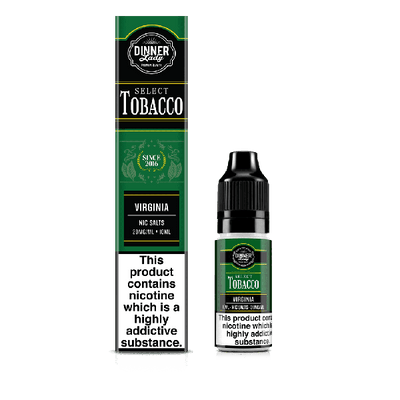 Virginia Slect Tobacco Bar Salts Nicotine Salt By Dinner Lady - Vapestore Direct