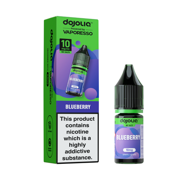 Blueberry Sour Raspberry DOJOLIQ E-Liquid Nicotine Salt By Vaporesso 10ml - Vapestore Direct